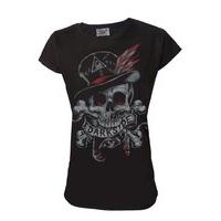 voodoo skull t shirt size m