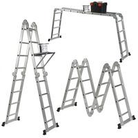 VonHaus 14-in-1 15.5ft Multi Purpose Folding Ladder