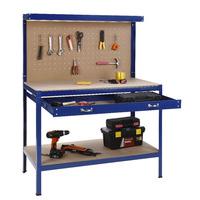 VonHaus Workbench with Pegboard