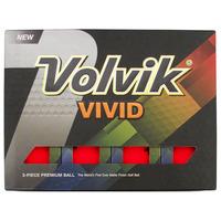 volvik vivid red golf balls 1 doz