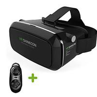 VR Virtual Reality 3D Glasses Headset Head Mount 3D For 3.5-6.0 inch Phone Bluetooth Remote Control