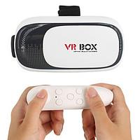VR 3D Glasses 2.0 Version Virtual Reality Video Movie Game Glasses Headset with Bluetooth Remote Controller