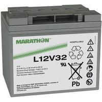 VRLA 12 V 31.5 Ah GNB Marathon L12V32 NALL120032HM0MC AGM (W x H x D) 198 x 175 x 168 mm M6 connector Maintenance-free