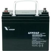 vrla 12 v 36 ah vision akkus vision 6fm36dx 6fm36dx agm w x h x d 195  ...