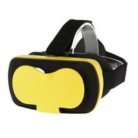 VR MINI Virtual Reality Glasses 3D VR Box Headset 3D Movie Game Glasses Head-Mounted Yellow for 4.5 to 5.5 Inches Android iOS Smart Phones