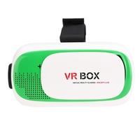 VR BOX 2.0 Virtual Reality Glasses 3D VR Box Headset 3D Movie Game Glasses Head-Mounted for 4.7 to 6.0 Inches Android iOS Smart Phones Green