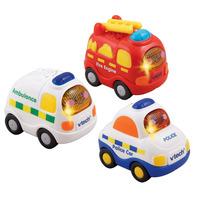 vtech toot toot drivers 3 pack emergency vehicles