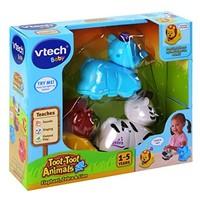 vtech baby toot toot animals elephant zebra and lion multi coloured pa ...