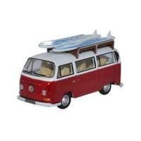 Vw Bay Window Bus/surfboards Montana Red/white