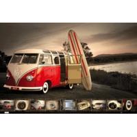 Vw Kombi Surfboard Brendan Ray Maxi Poster