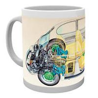 Vw Beetle Cross Section Camper Mug