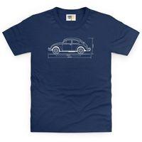 VW Beetle Kid\'s T Shirt