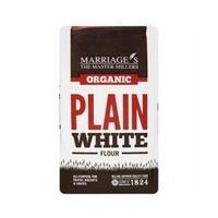 W H Marriage Organic Plain White Flour 1000g (1 x 1000g)