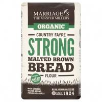 W & H MARRIAGE & SON Organic Country Fayre Strong Malted Brown Bread Flour (1kg)
