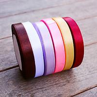W 1.2cm L 22.5m (0.5inch 25yard) Color Satin Ribbon Beter Gifts DIY Wedding Gifts Packaging Materials