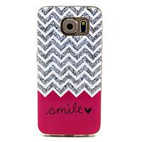 Wave Smile Pattern TPU Soft Case for Samsung Galaxy S6