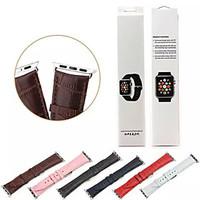 WatChband For Apple Watch With Connector For Apple iWatch Genuine Leather Watchband for iWatch 38mm/42mm