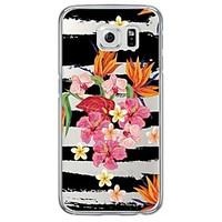 Watercolor Flowers Pattern Soft Ultra-thin TPU Back Cover For Samsung GalaxyS7 edge/S7/S6 edge/S6 edge plus/S6/S5/S4