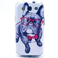 Wang Glasses Dog TPU Soft Case for Samsung Galaxy S3 I9300