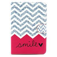 Wave Smile Pattern PU Leather Full Body Case with Stand for iPad mini 1/2/3