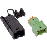 Wago 893-1012 WINSTA ® EIB connector Plug, Cable Mount Green