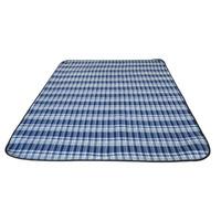 Waterproof Travel Rug Blue Check