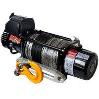 warrior winches warrior spartan 5443kg 12v dc synthetic rope winch