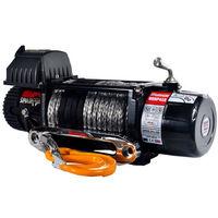 warrior winches warrior spartan 3629kg 12v dc synthetic rope winch