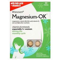 Wassen Magnesium Ok Vitamins & Minerals For Women 90 Tablets.