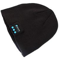 warm beanie hat wireless bluetooth smart cap headphone headset speaker ...