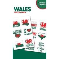 Wales Temporary Tattoos