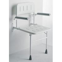 Wall Mounted Seat With Arms And Back