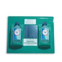 Wallace Cameron First-Aid Emergency Eyewash Station 2 x 500ml Bottles