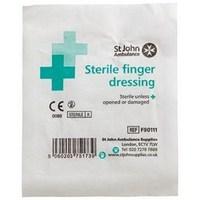 Wallace Cameron Finger Dressing First Aid Sterile Plastic Wrapping 35x35mm (1 x Pack of 6)