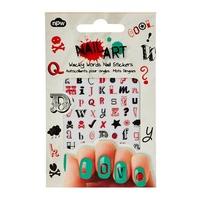 Wacky Words Nail Stickers