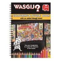 wasgij colouring and puzzle book black