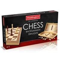 Waddingtons 3-in-1 Chess Draughts Backgammon