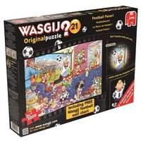 Wasgij Original Football Fever Jigsaw Puzzles with Free Football Wall Chart (2x 1000 Pieces)