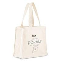 Wanderlust Oh The Places We Will Go Personalised Tote Bag - Mini Tote with Gussets