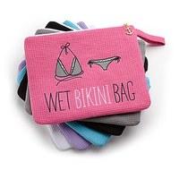 Waffle Wet Bikini Bag - Fuchsia