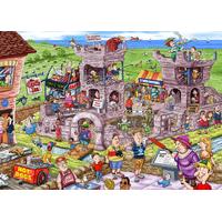 wasgij back to 2 a 14th century castle 1000 piece jigsaw puzzle
