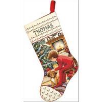 Waiting For Santa Stocking Counted Cross Stitch Kit-18 Long 14 Count 230334