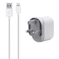 Wall Charger (1a) Bundle W/1.2m Lightning Connector - Mfi Certified Cable White
