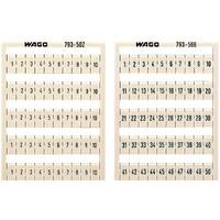 WAGO 793-4501 WMB Terminal Block Name Cards, White, Plain