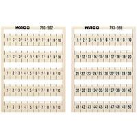 WAGO 793-5502 WMB Identification Cards White Horizontal 1...10