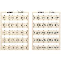 WAGO 793-4502 WMB Terminal Block Name Cards, White, Horizontal No....