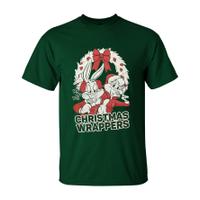 Warner Brothers Men\'s Bugs Bunny Christmas T-Shirt - Green - S