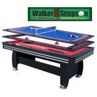 walker simpson 7ft gamesmaster 3 in 1 deluxe multi games table