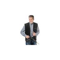 Waistcoat for leisure and working time, black with a warm lining in various sizes