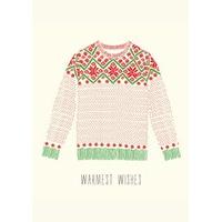 Warmest Wishes Jumper| Funny Christmas Card |CH1079